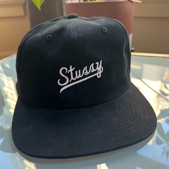 Stussy Baseball Hat Black NWT 100% Cotton O/S - Picture 1 of 4